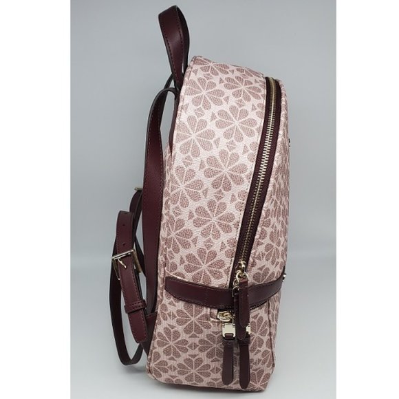 Kate Spade Flower Day Pack Medium Backpack Pink Multi - Picture 4 of 8